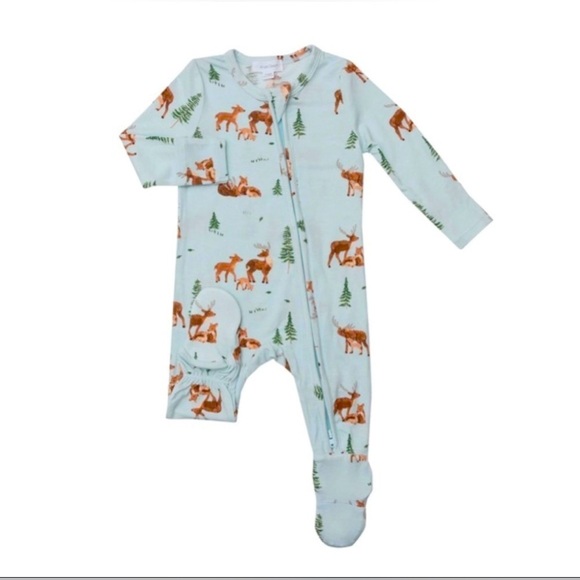 Angel Dear Other - Angel Dear Bamboo Deer Family Footed Sleeper